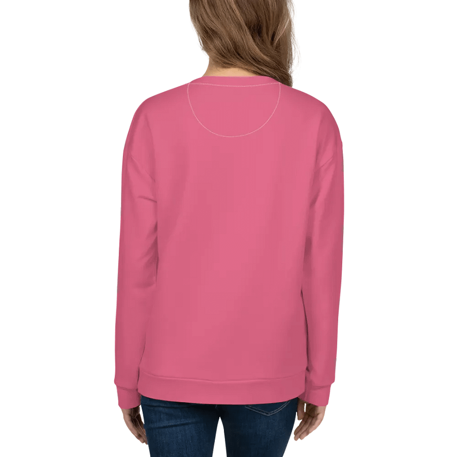 Plain Rosy Pink True Summer Unisex Recycled Polyester Heavyweight Premium Sweatshirt by Treasure Pie product image (8)