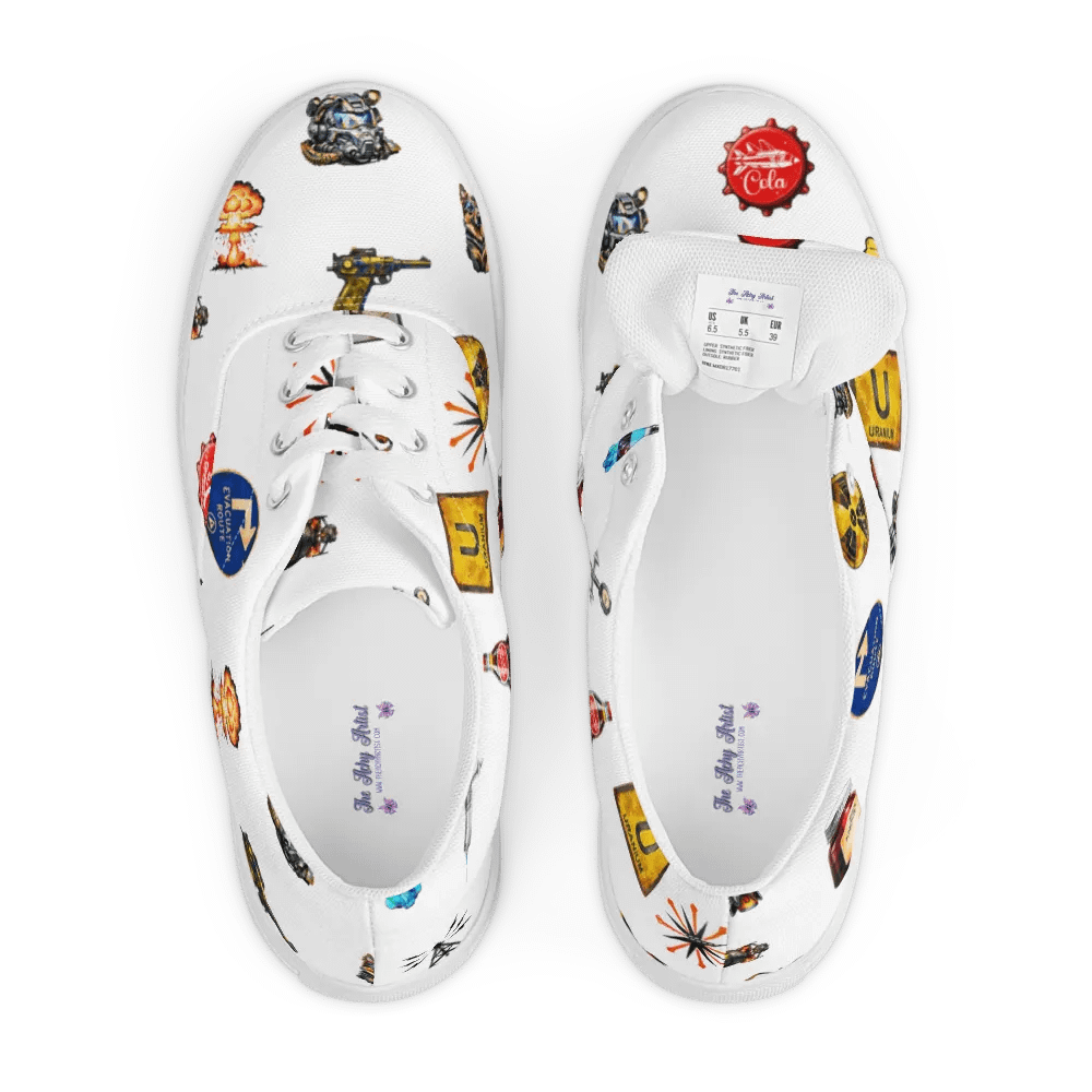 Apocalyptic Icons Canvas Shoes #fallout product image (7)