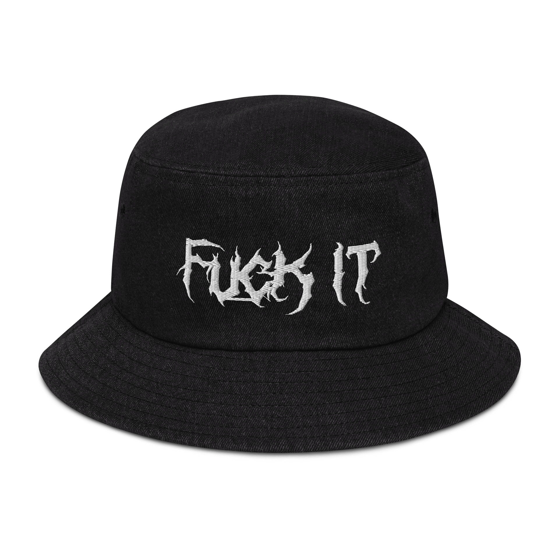Metal Fuck It Bucket Hat (White Logo) product image (1)