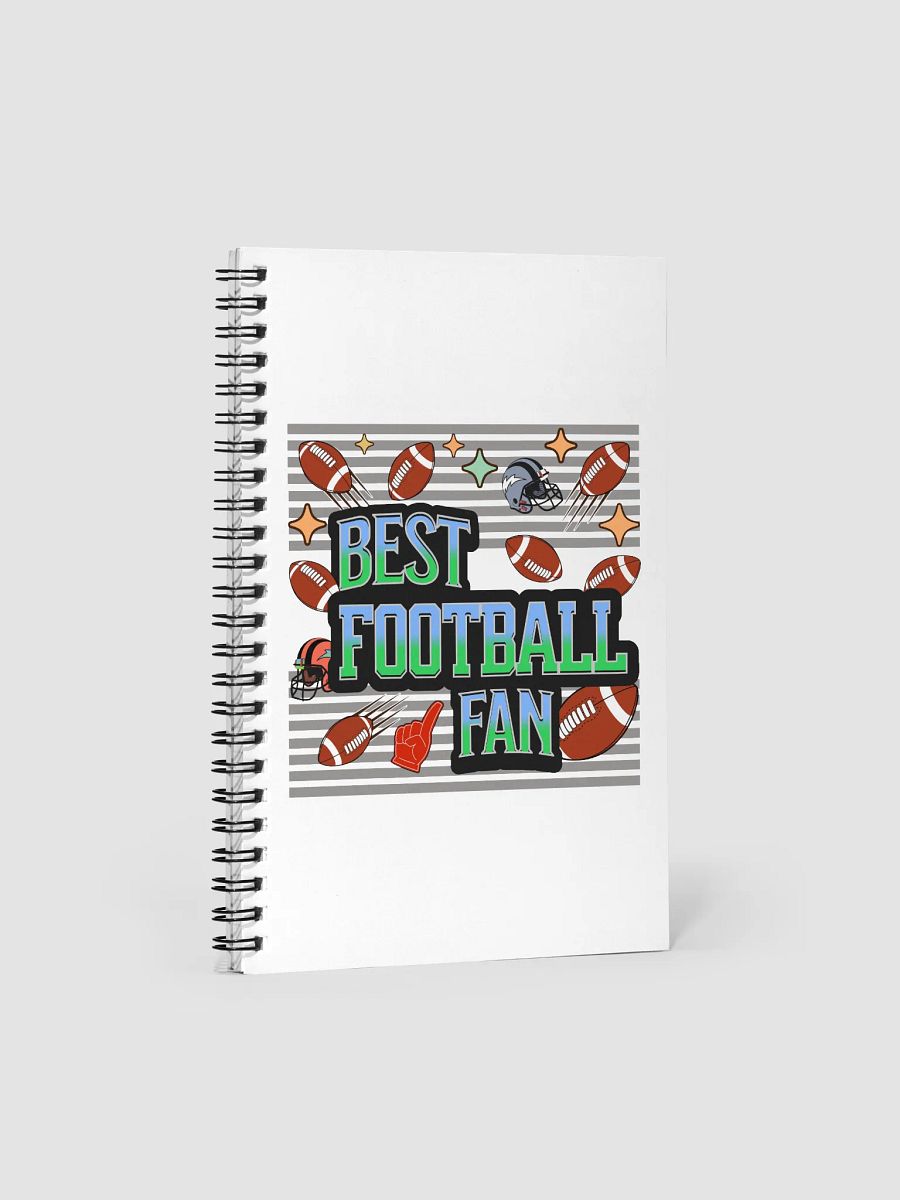 Best Football Fan Gridiron Glory Spiral Notebook product image (2)
