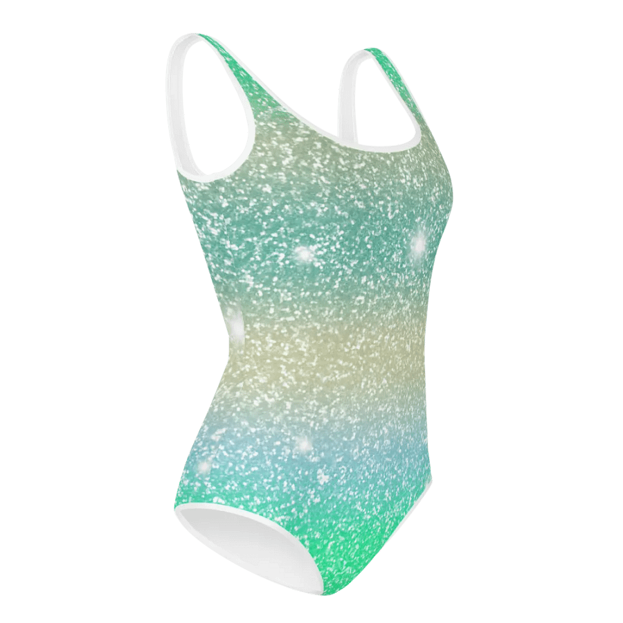 Glitter Unicorn Texture Design Youth Swimsuit (2) product image (4)