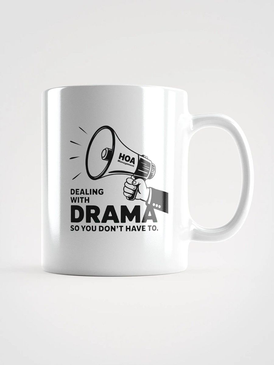 HOA Management Drama White Glossy Mug product image (3)