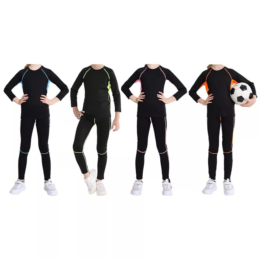 Kids Boys Girls Tracksuit Fitness Sweatshirt With Trousers Active Sportsuit Gym product image (2)