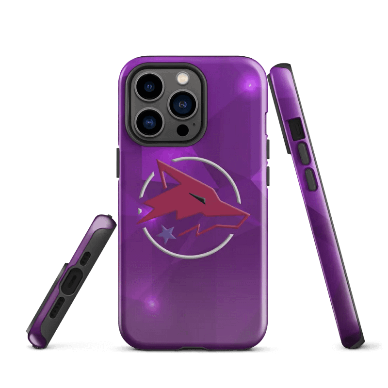 Crimson Wolf Logo Premium iPhone Case