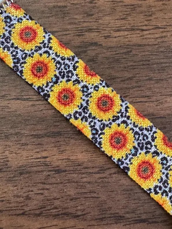 Wild Sunflower Elastic Bracelet | Handmade Accessory for Bellabeat Leaf Urban & Ivy product image (2)