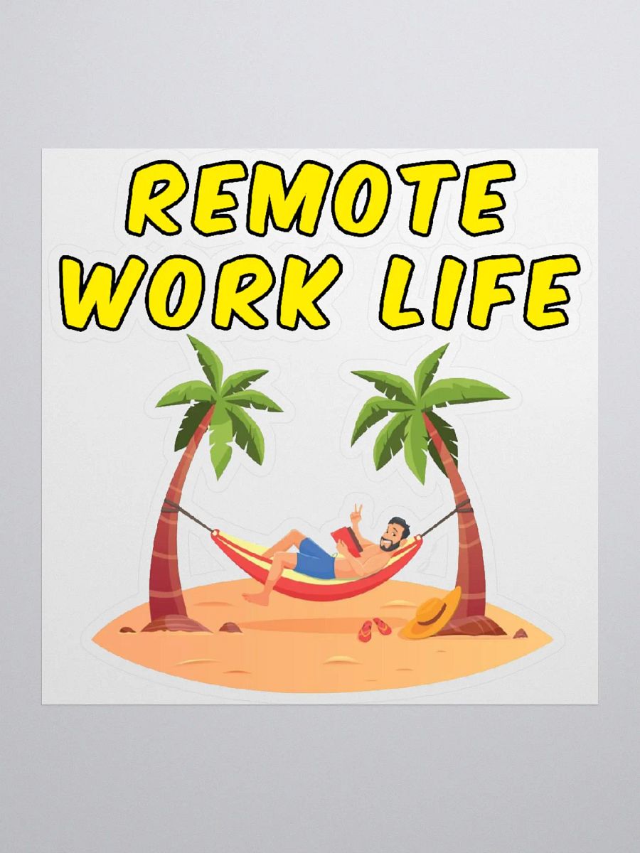Remote Work Life Sticker product image (1)