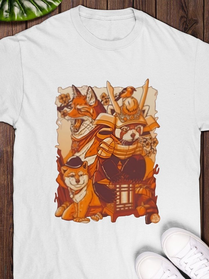 Tenhun Orange Fuzz T-Shirt product image (1)