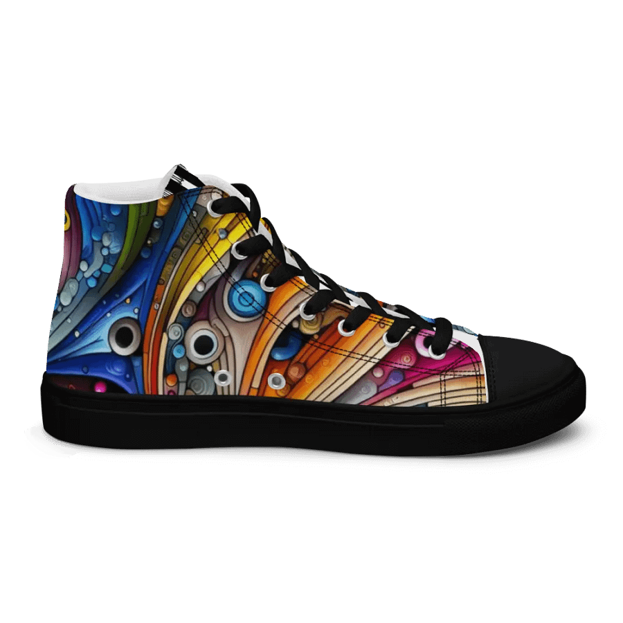 Women's High Top Canvas Shoes -colourful vibrant and trendy design product image (5)