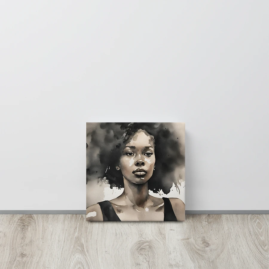 Young Black Woman Watercolour Portrait Wall Art product image (16)