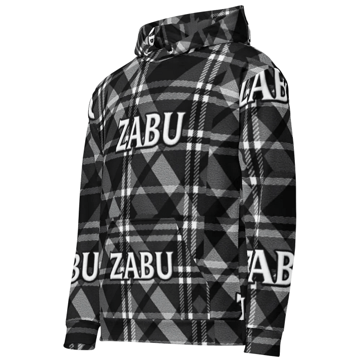 ZABU Checkered Plaid Unisex Hoodie product image (2)