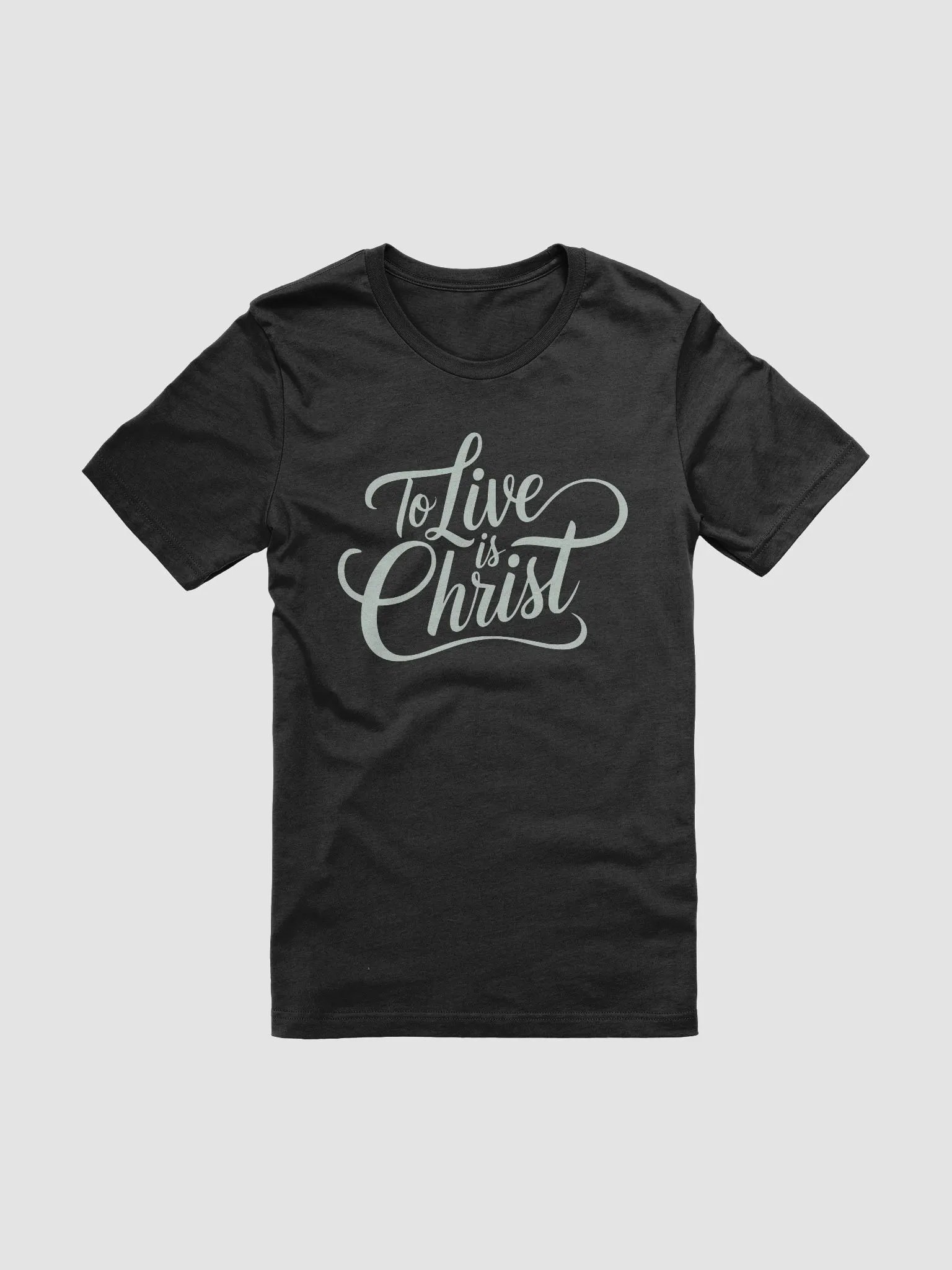 To Life is Christ - Christian Bible Verse Bella Canvas T-shirt product image (3)