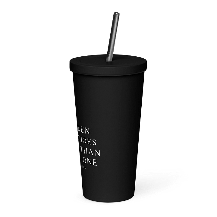 Dresden Mire Insulated Tumbler with a Straw - Dark product image (2)