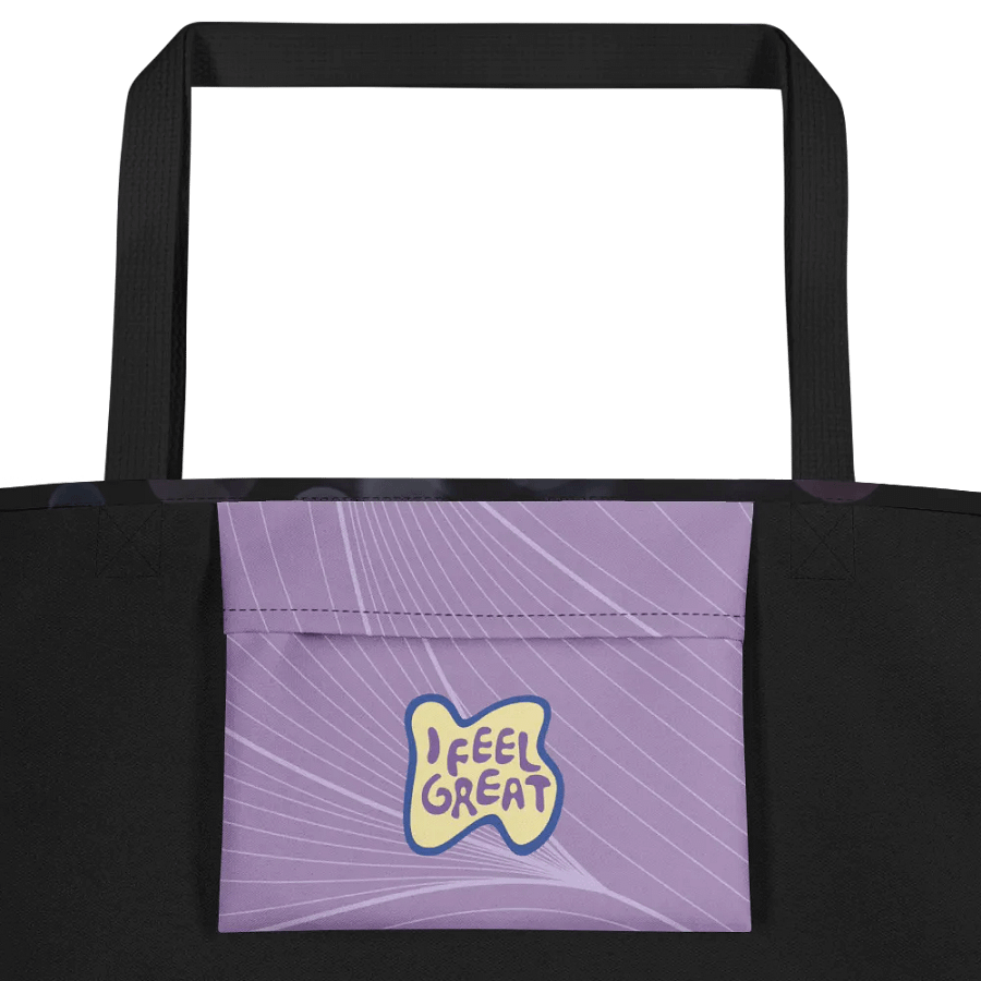 Tote Bag con bolsillo interior Locura púrpura product image (2)