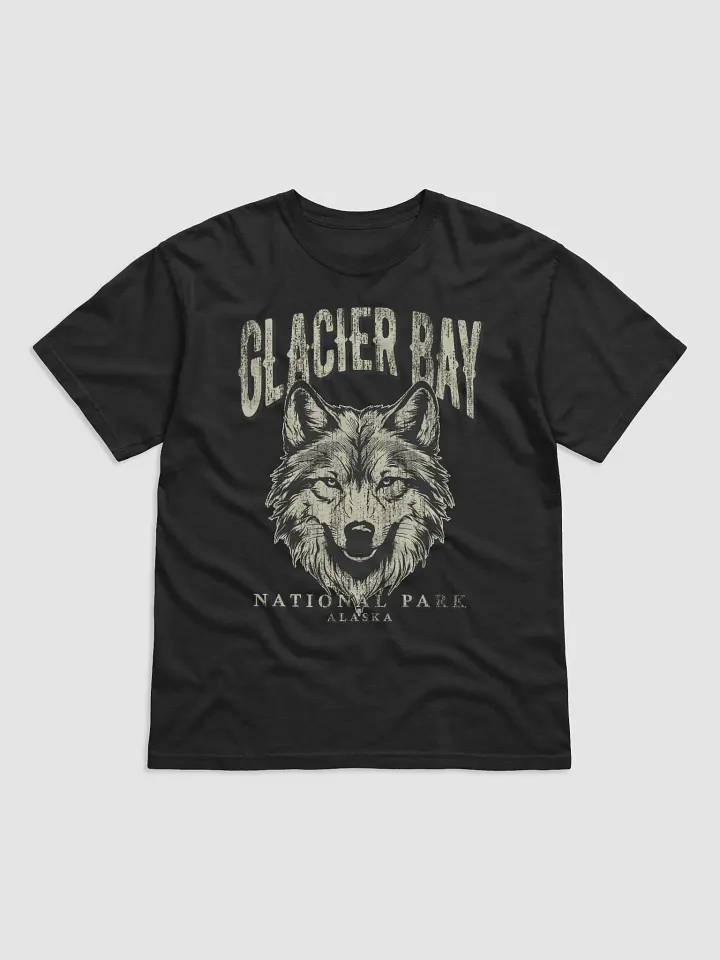 Glacier Bay National Park, Alaska Tee | Vintage-Style Grunge Western Shirt with a Wolf's Head product image (2)