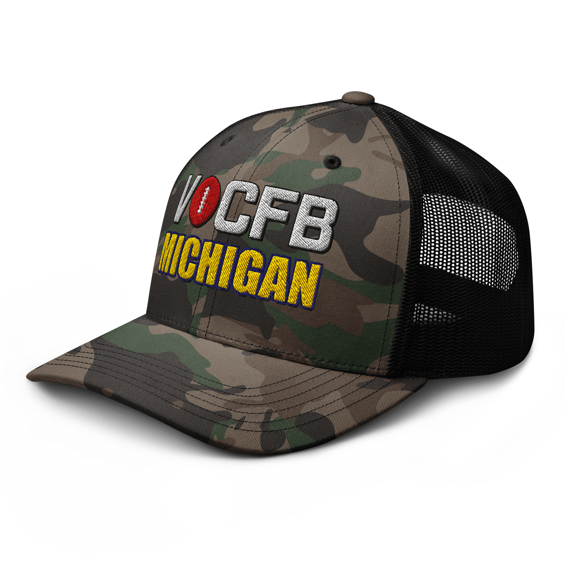 Michigan VOCFB Camo Trucker Hat product image (4)