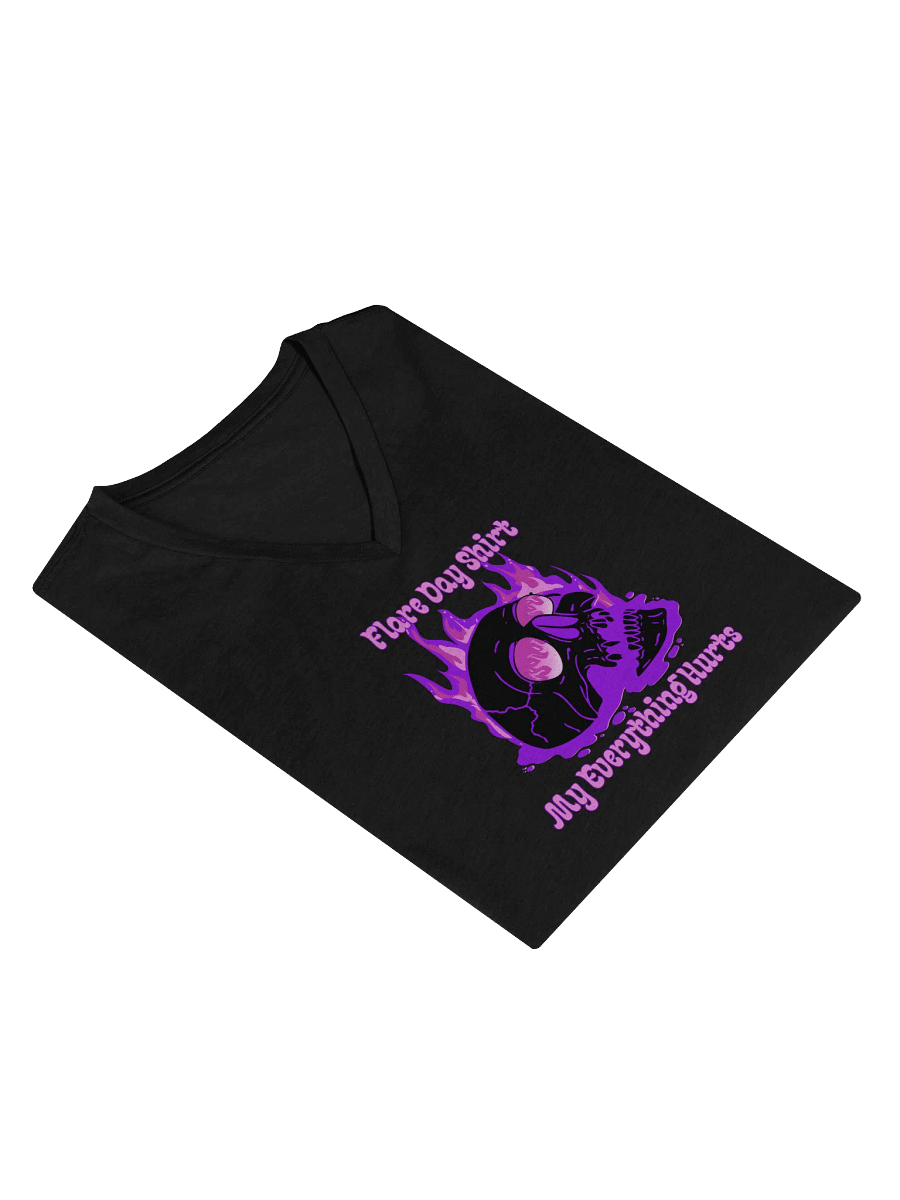 Flare Day! Women's Soft V-Neck (Purple) product image (5)