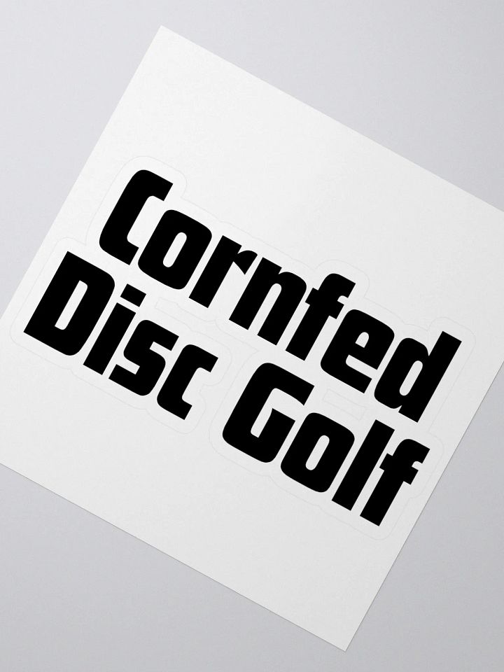 Cornfed Disc Golf Sticker Text 4" product image (2)