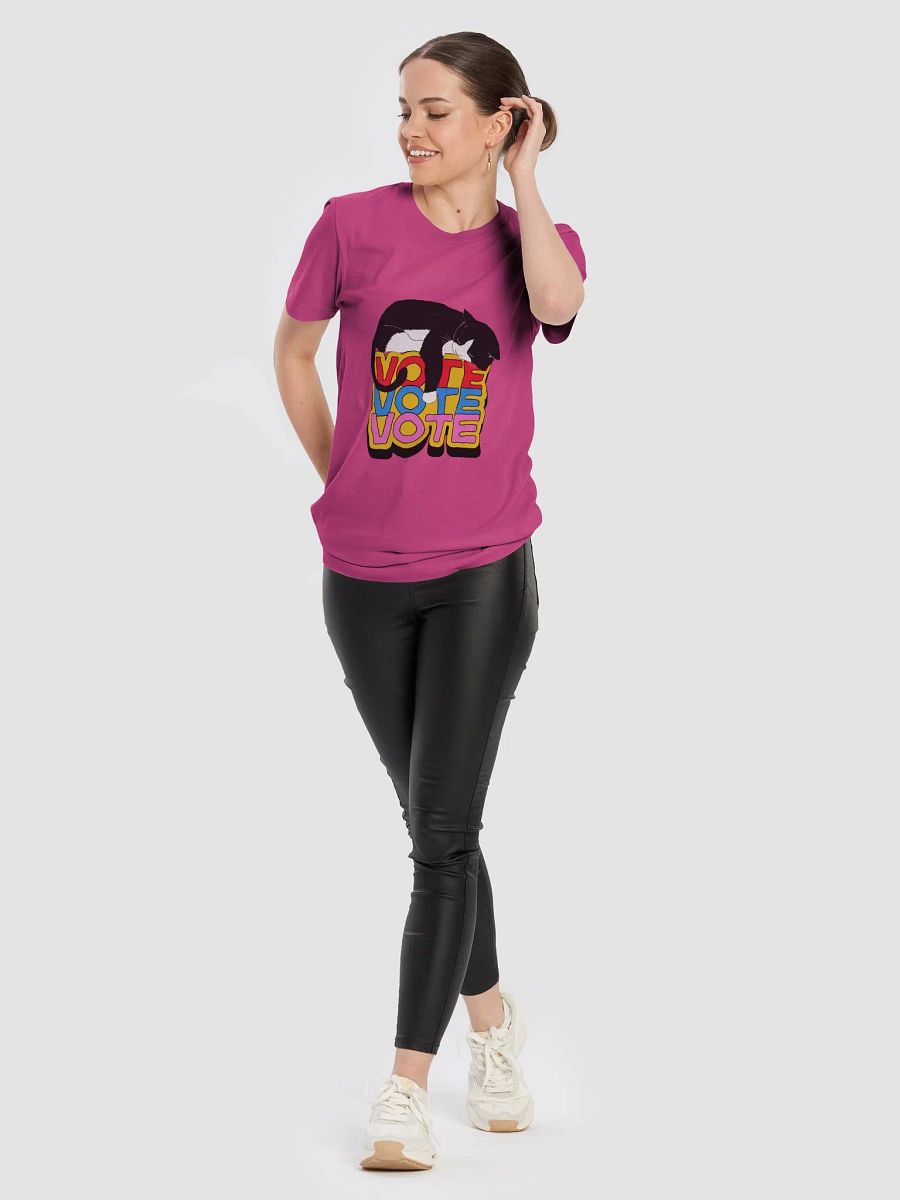 Slumbering Cat Vote Super Soft T-shirt product image (7)