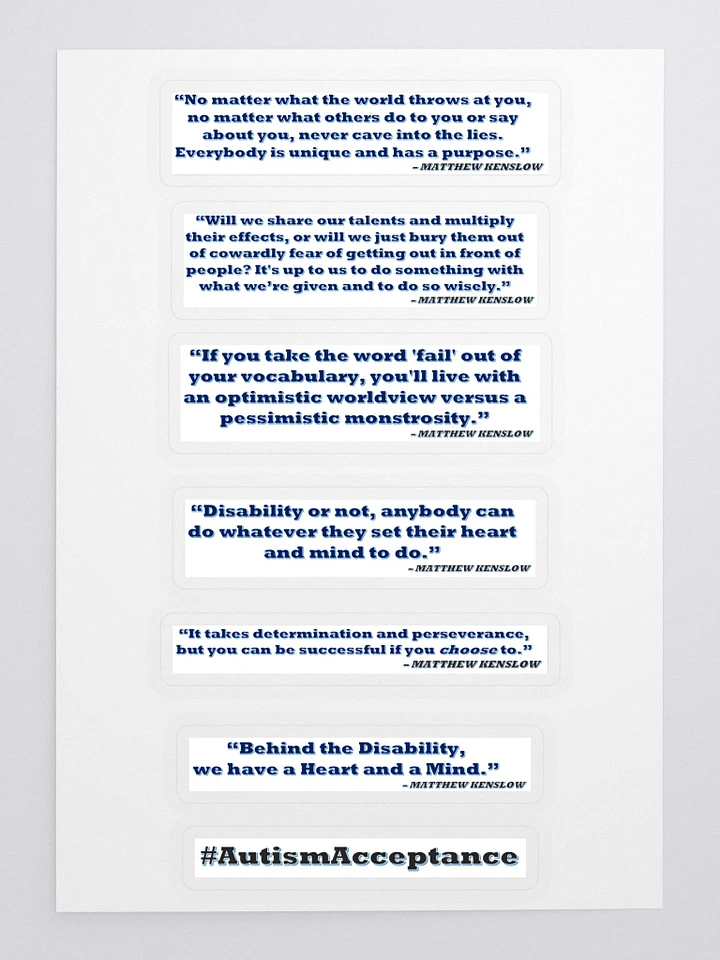 Stickers of Quotes by Matthew Kenslow product image (1)