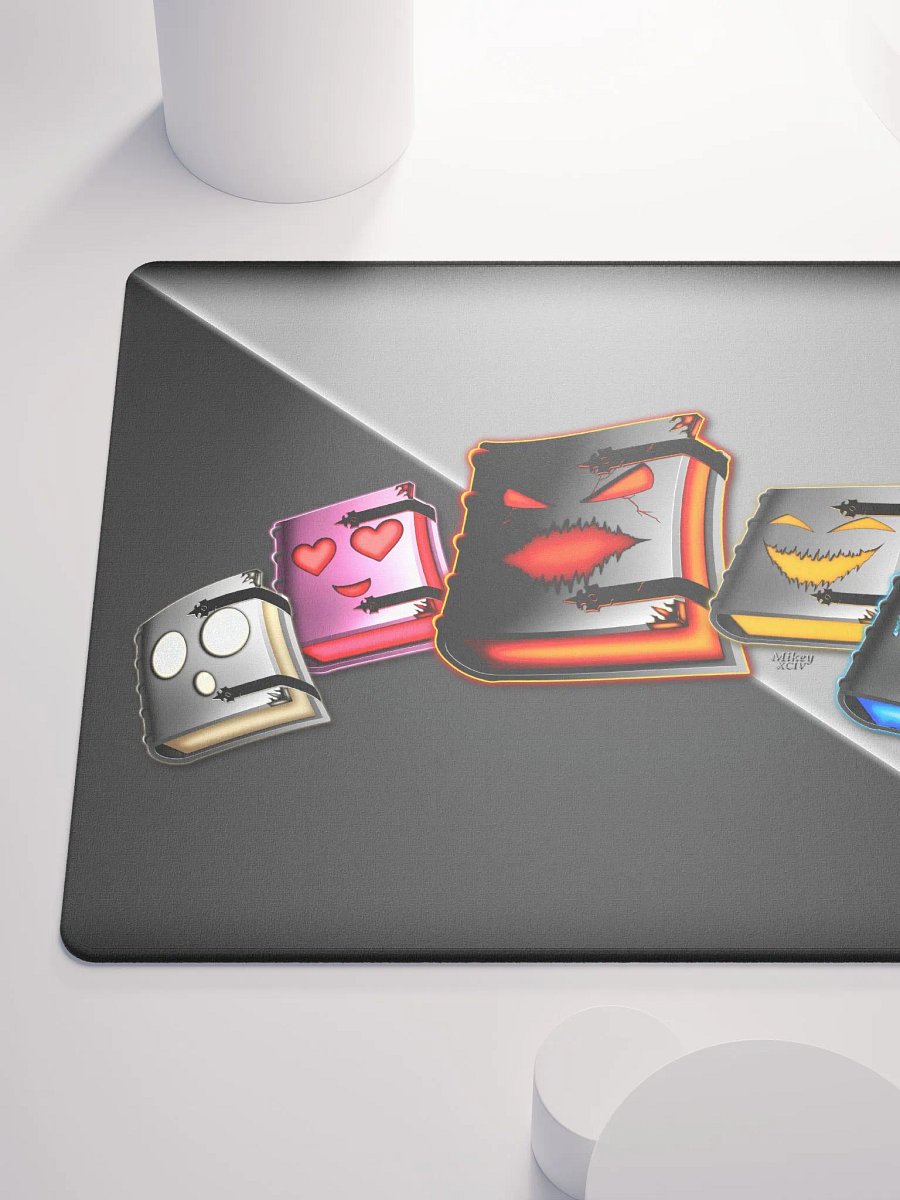 Emotionally Booked Characters Gaming Mouse Pad - 18″×16″, 36″×18″ product image (6)