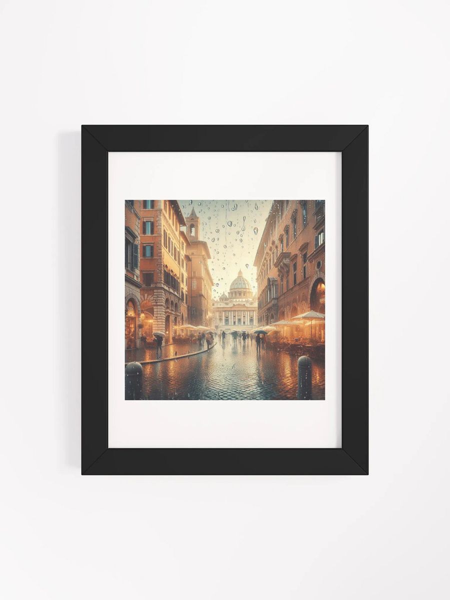 Rainy Day Reflections Framed Poster | Ai Design product image (8)