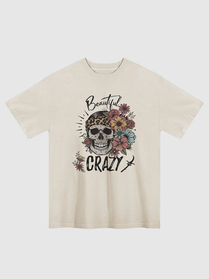 Beautiful Crazy Skull Faded T-Shirt product image (2)