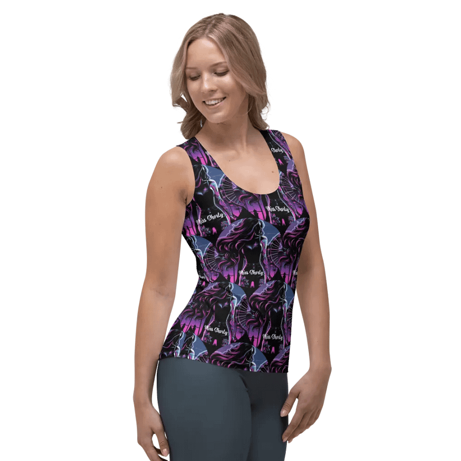 Mysterious Miss Shorty All over Print Tank product image (4)