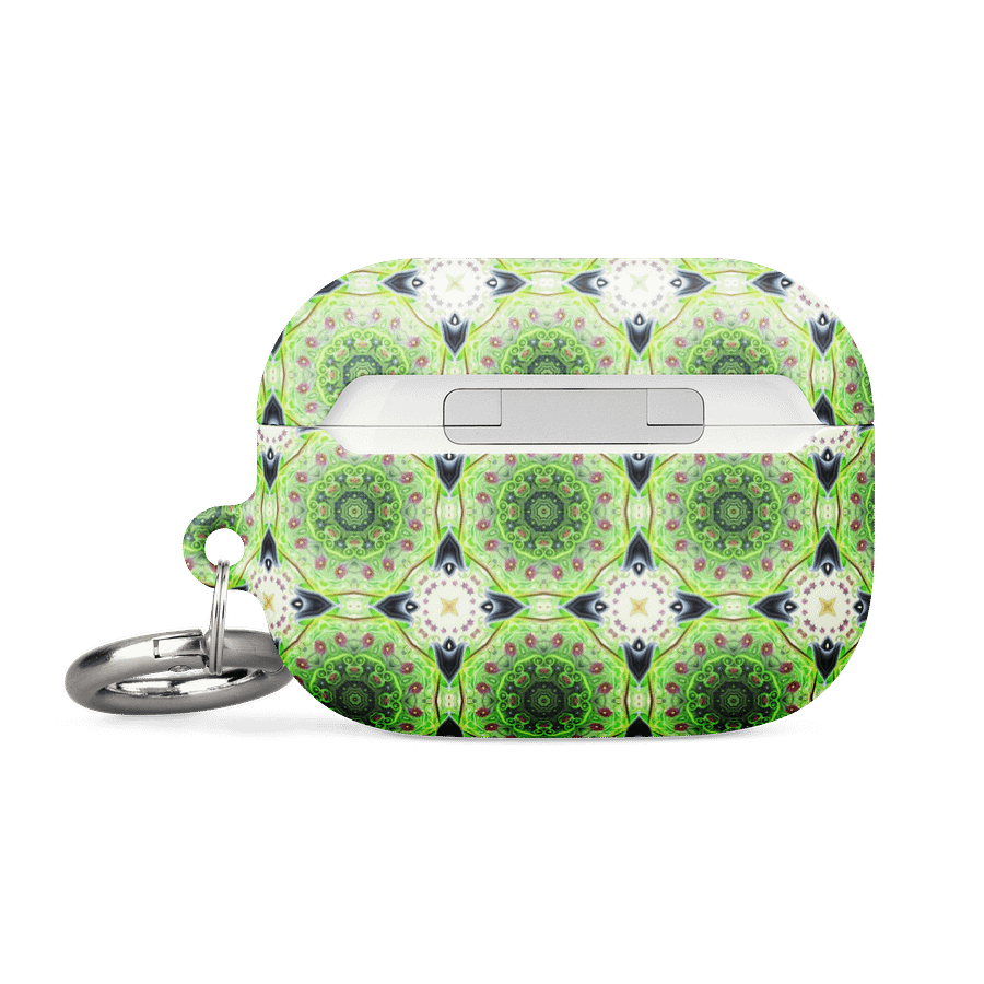 Kaleidoscope Green Grid All-Over Print AirPods® Case product image (14)