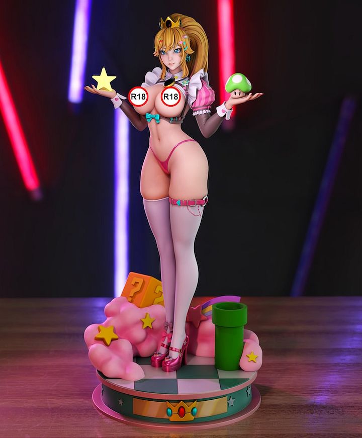 3D Printed: Peach Maid Statue NSFW product image (2)