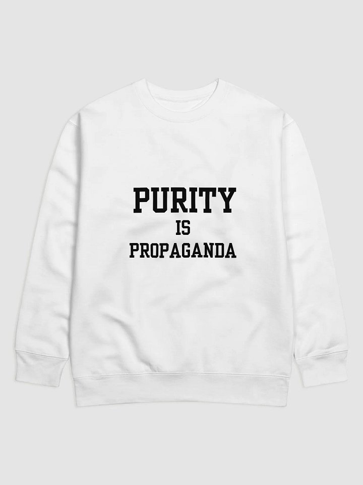 purity is propaganda black - crewneck product image (17)