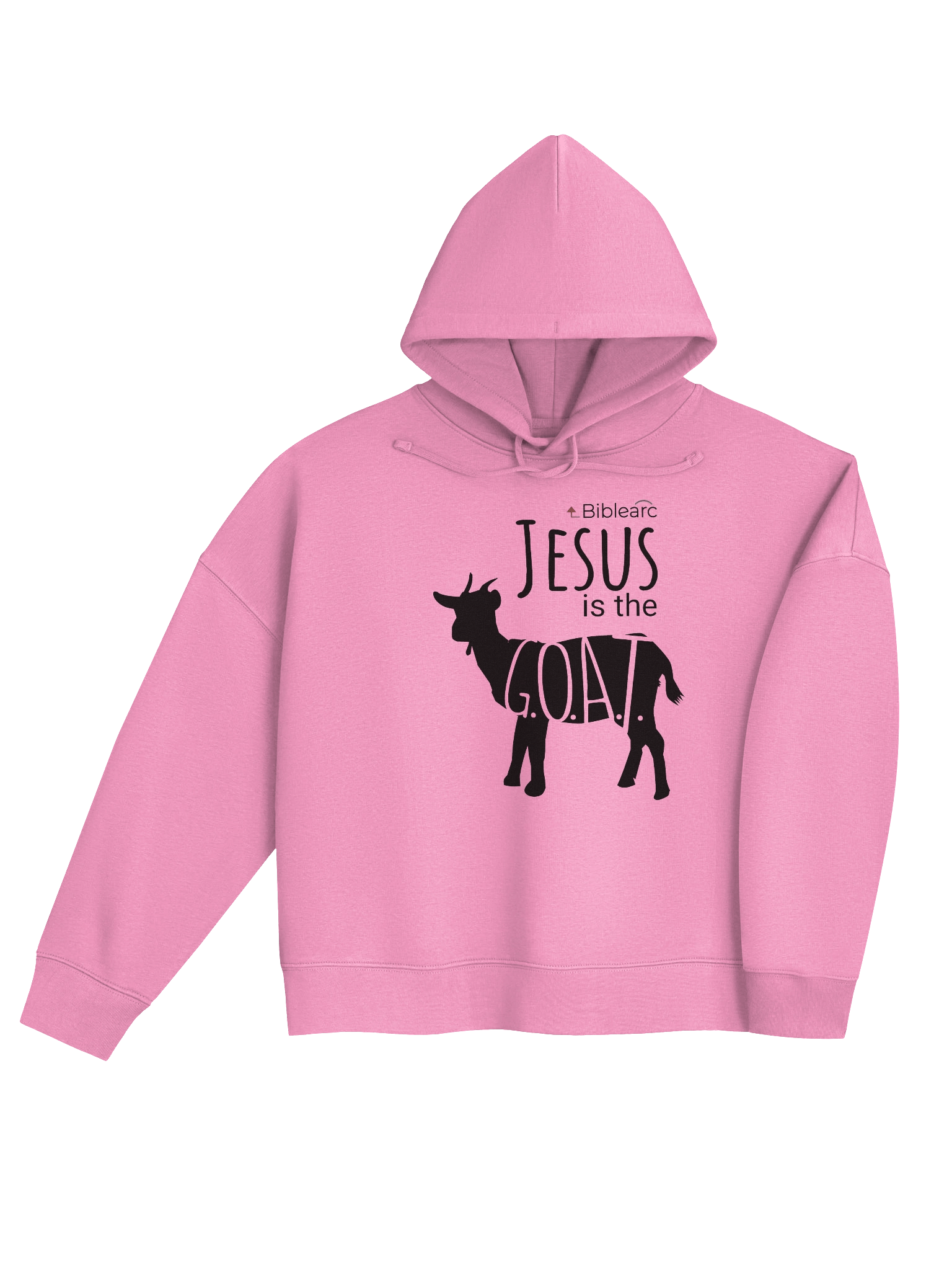 Jesus is the G.O.A.T. Women’s Short-Cut Hoodie product image (4)