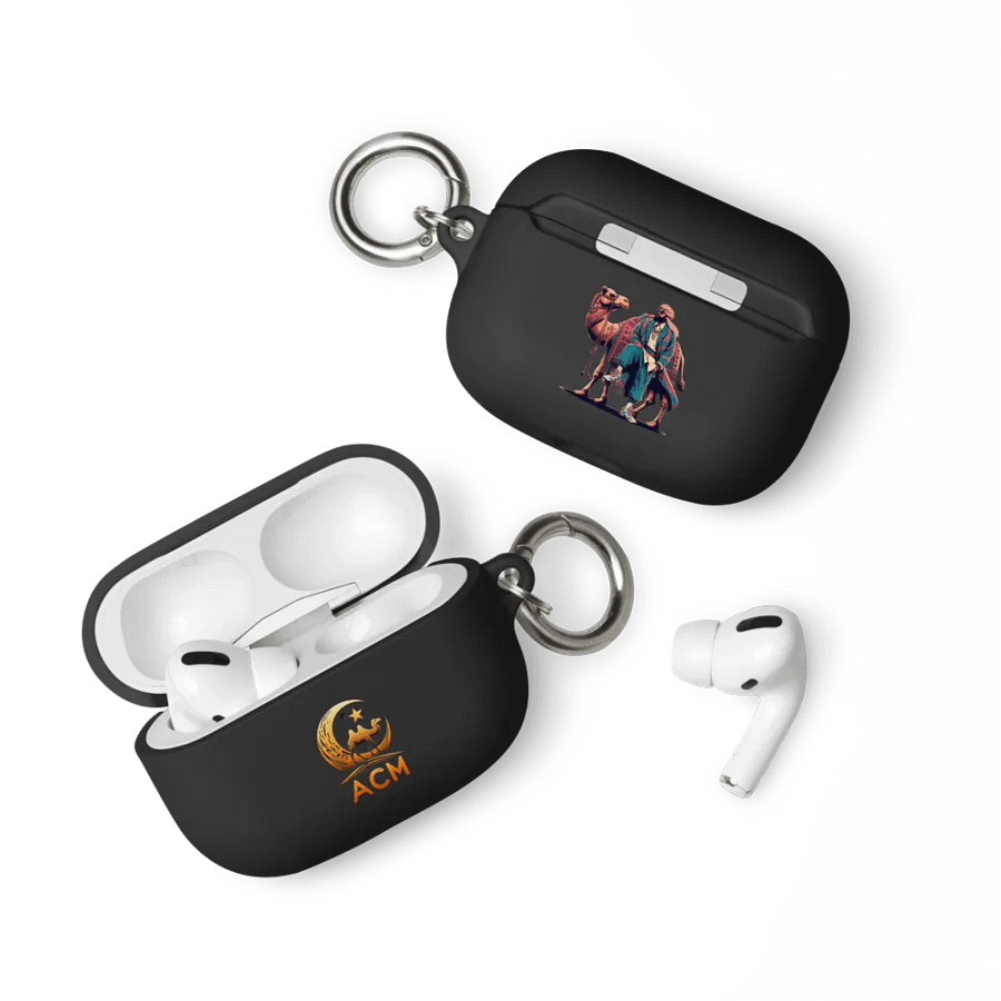 ACM Logo AirPods Case: Illustration on reverse side. product image (4)