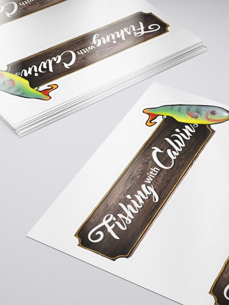 Fishing With Calvin Logo Sticker product image (5)