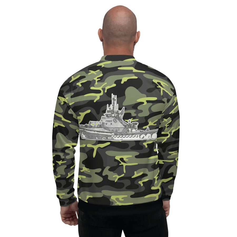 Copy of Twin Anchor Titan tug Green Camouflage Bomber Jacket product image (6)