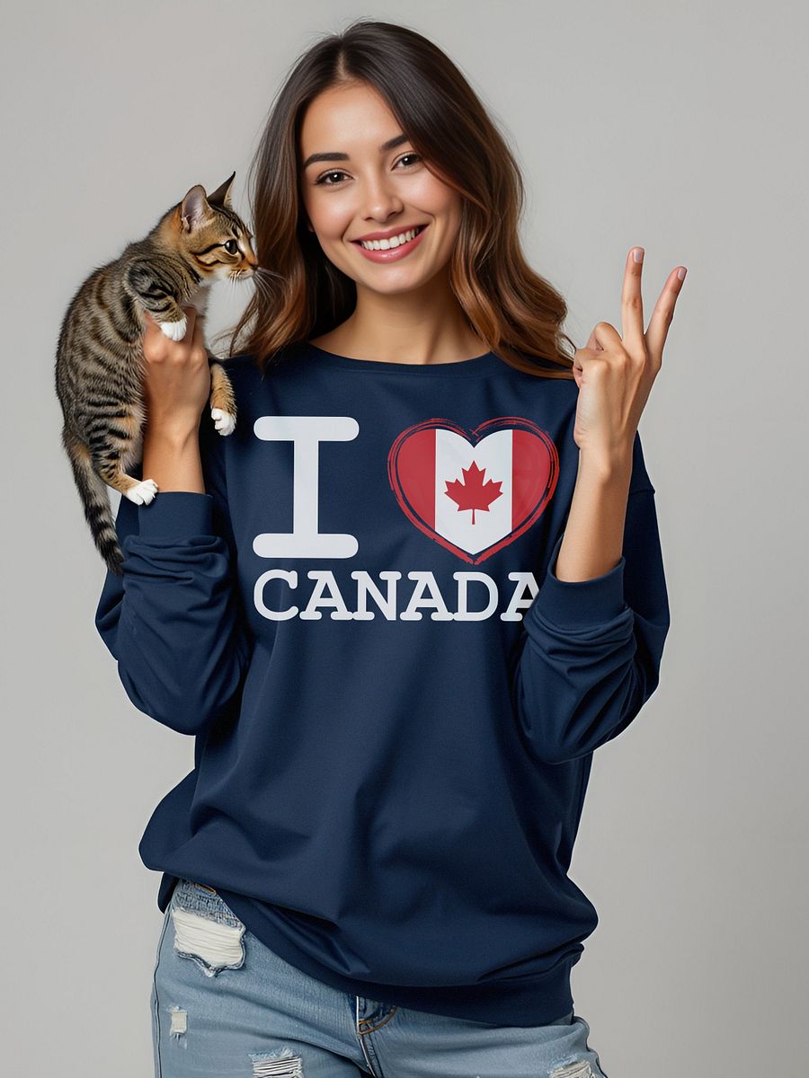 I Love Canada I Heart Canada Long Sleeve T Shirt product image (1)