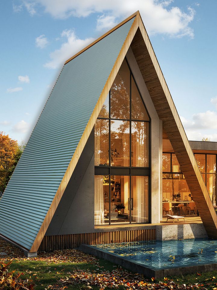 A Frame House 047 - Drawings\Blueprints CAD + PDF - Metric + Imperial product image (1)
