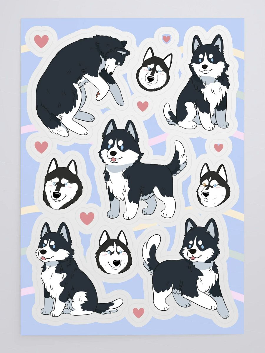 Husky Love Sticker Sheet product image (4)