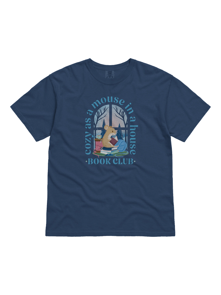 Cozy Mouse Book Club Heavyweight T-Shirt product image (2)