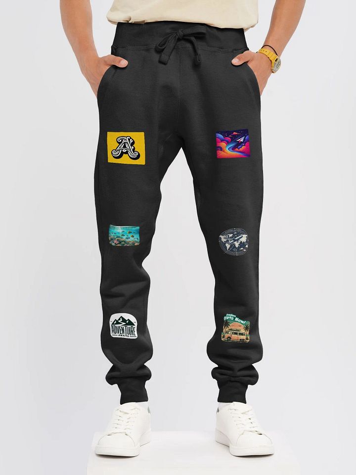 Tropical Sunset Hydrangea Joggers | AI design collection of hobby images product image (1)