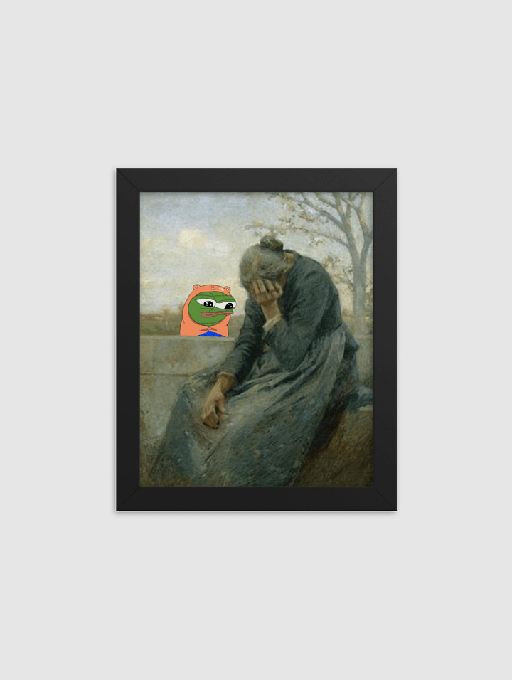 Despairing Woman With Peepo Friend Print product image (1)