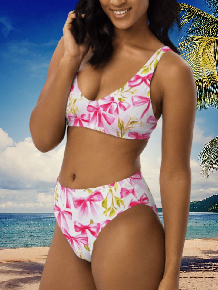 Feminine Floral Ribbon All-Over Bikini product image (2)