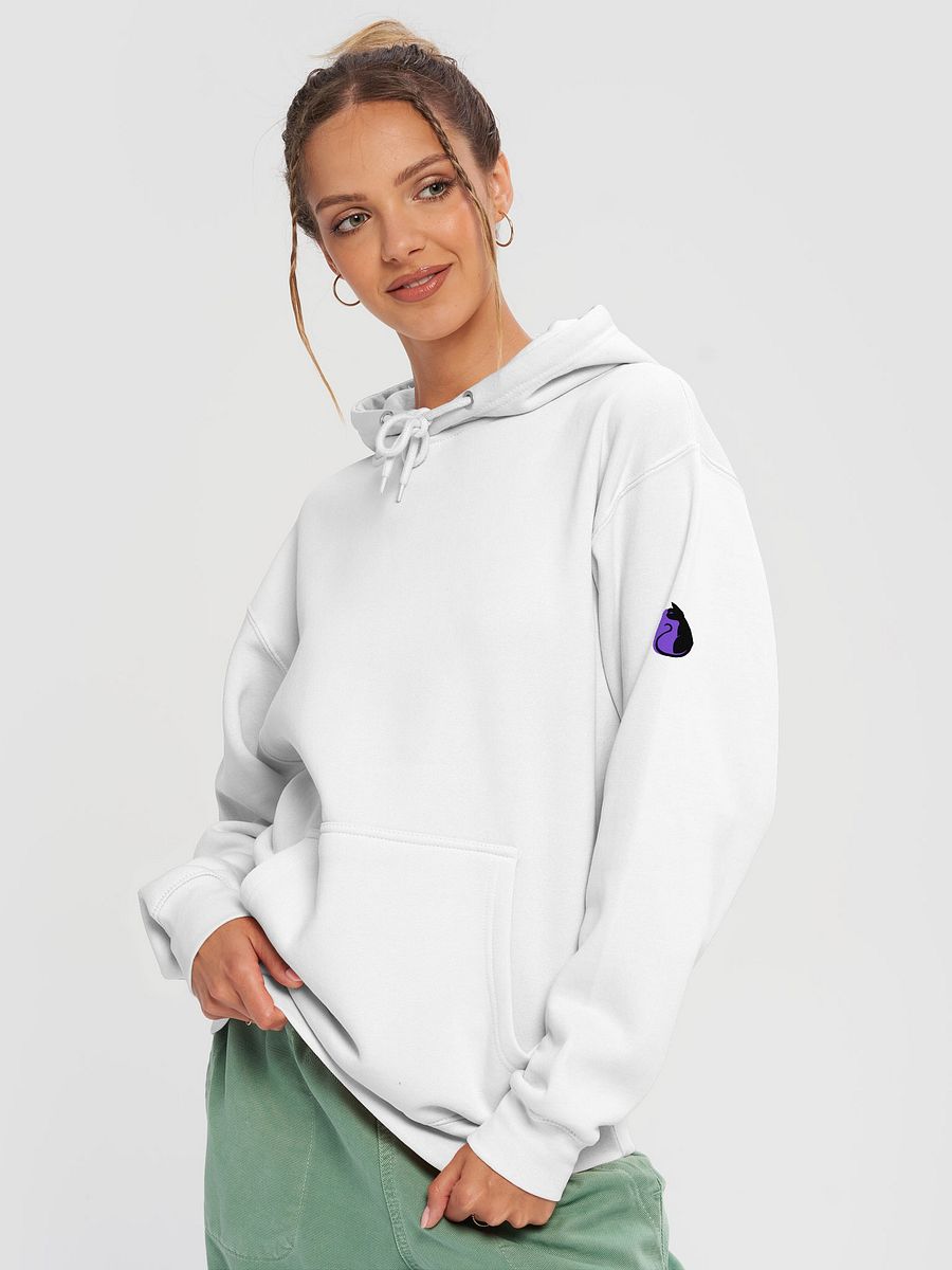 KawaiiKitten Soft Medium Weight Super Comfy White Hoodie product image (3)