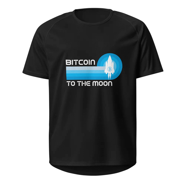 Bitcoin to the Moon Unisex Sports Jersey product image (1)