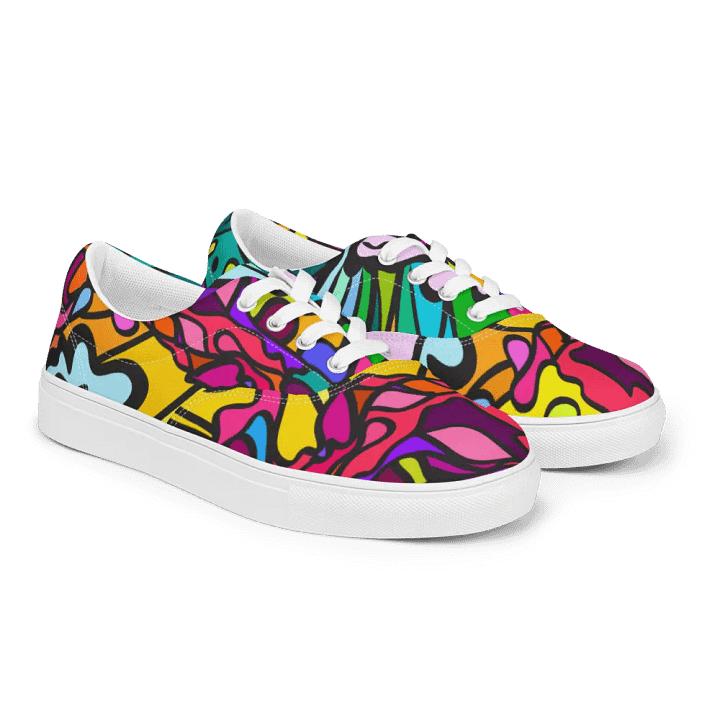 Swirls of Nature Men's Canvas Shoes - Wave at Sunset product image (2)