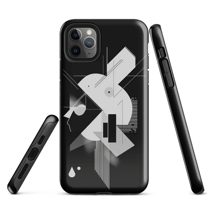 Abstract Persona 002 (Black) (Iphone Tough Case) product image (1)