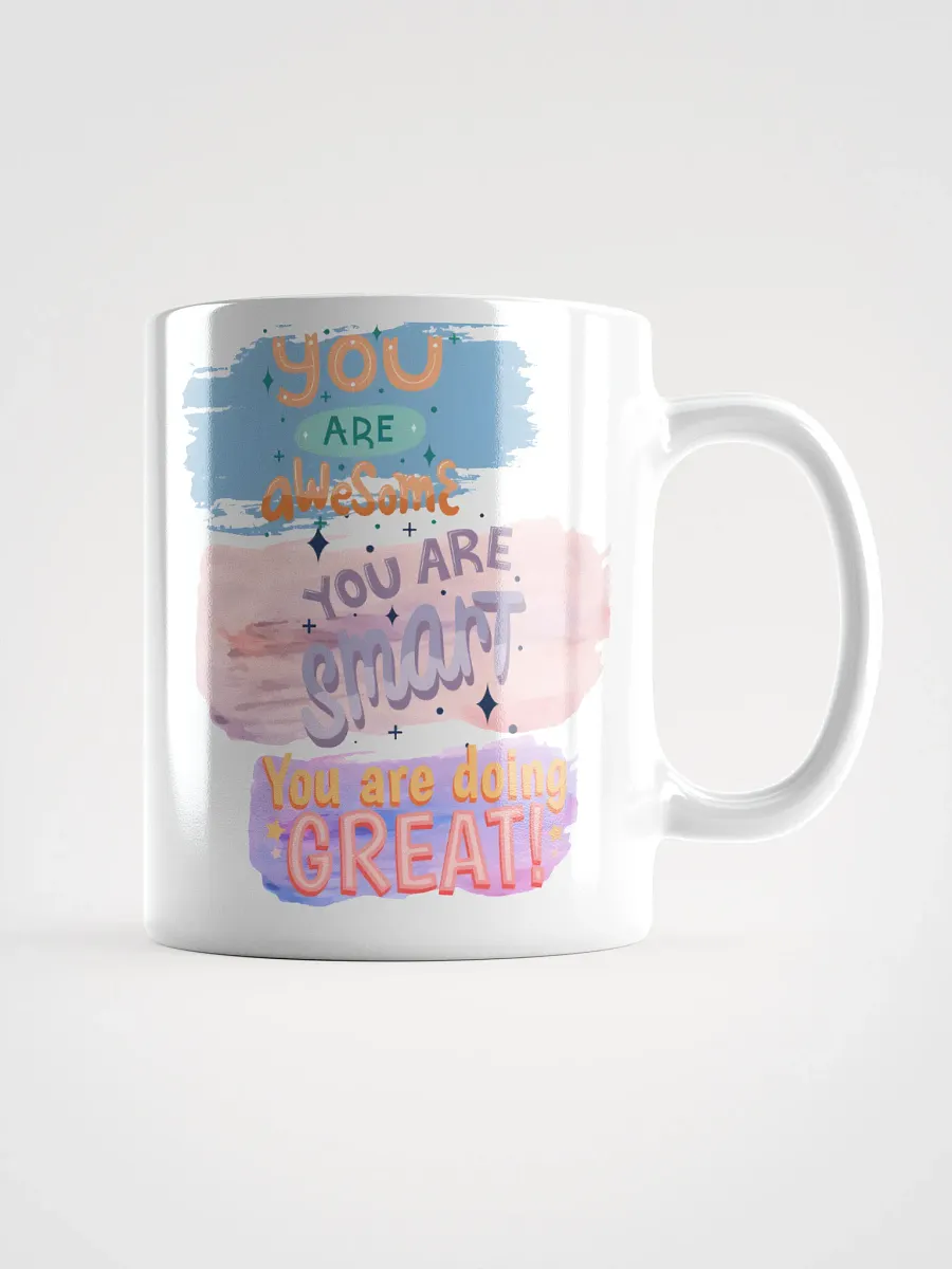 White Glossy Mug You Are Smart product image (2)