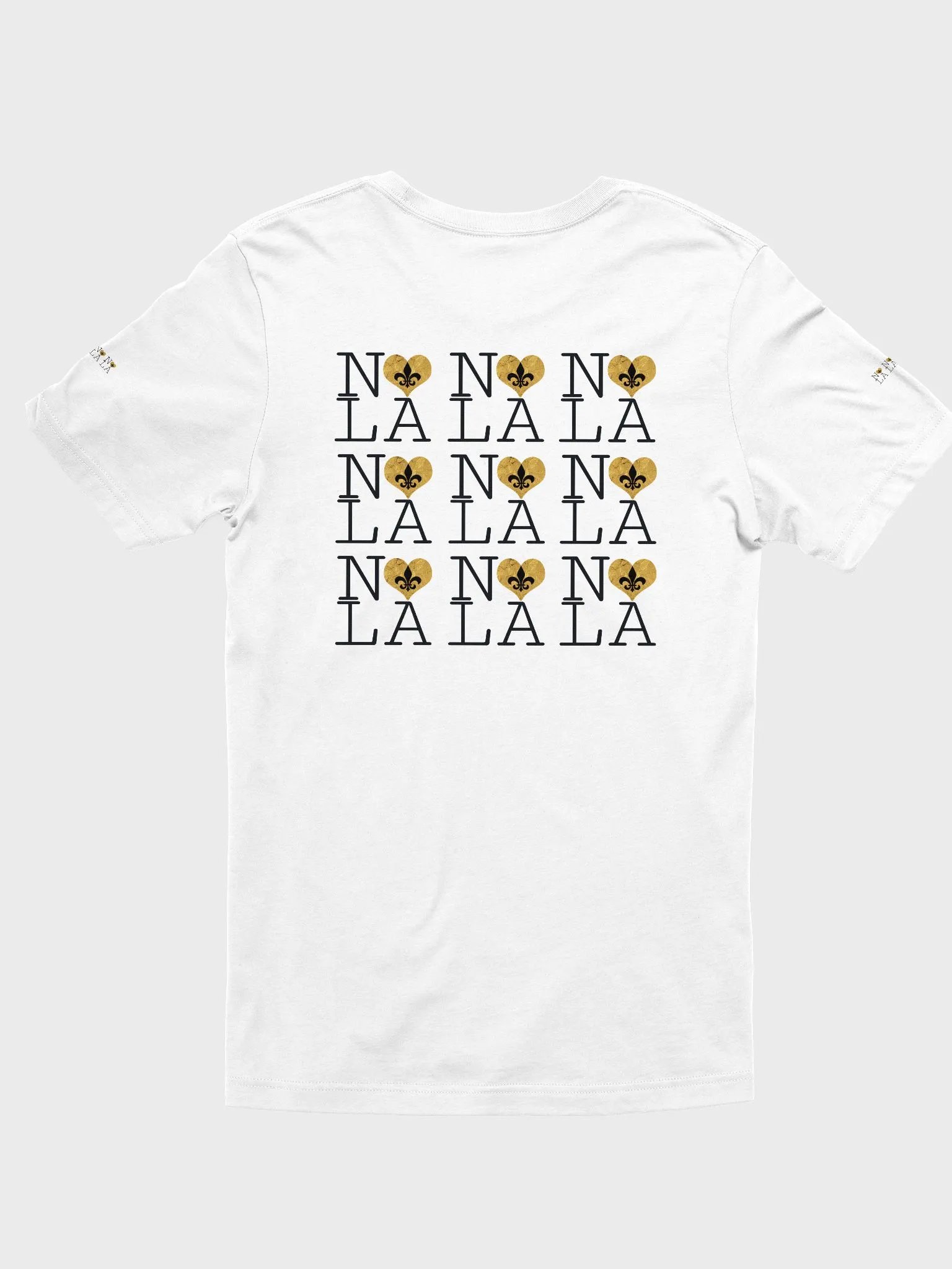 I LOVE NOLA **SUPERSOFT LEGACY TEE** (GOLD WRAP HEART LEGACY BACK + SLEEVES) product image (13)