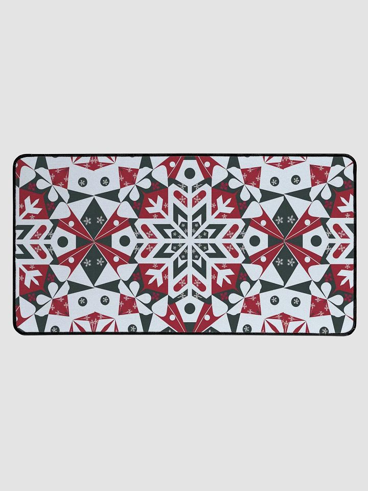 Snowflakes patterned Desk Mat product image (1)
