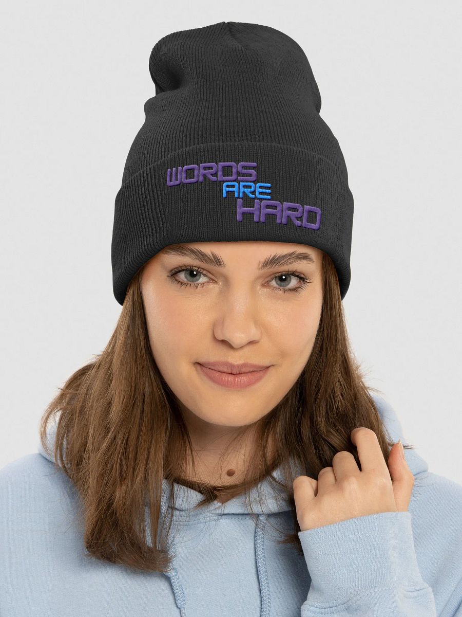 Words Are Hard Beanie product image (25)