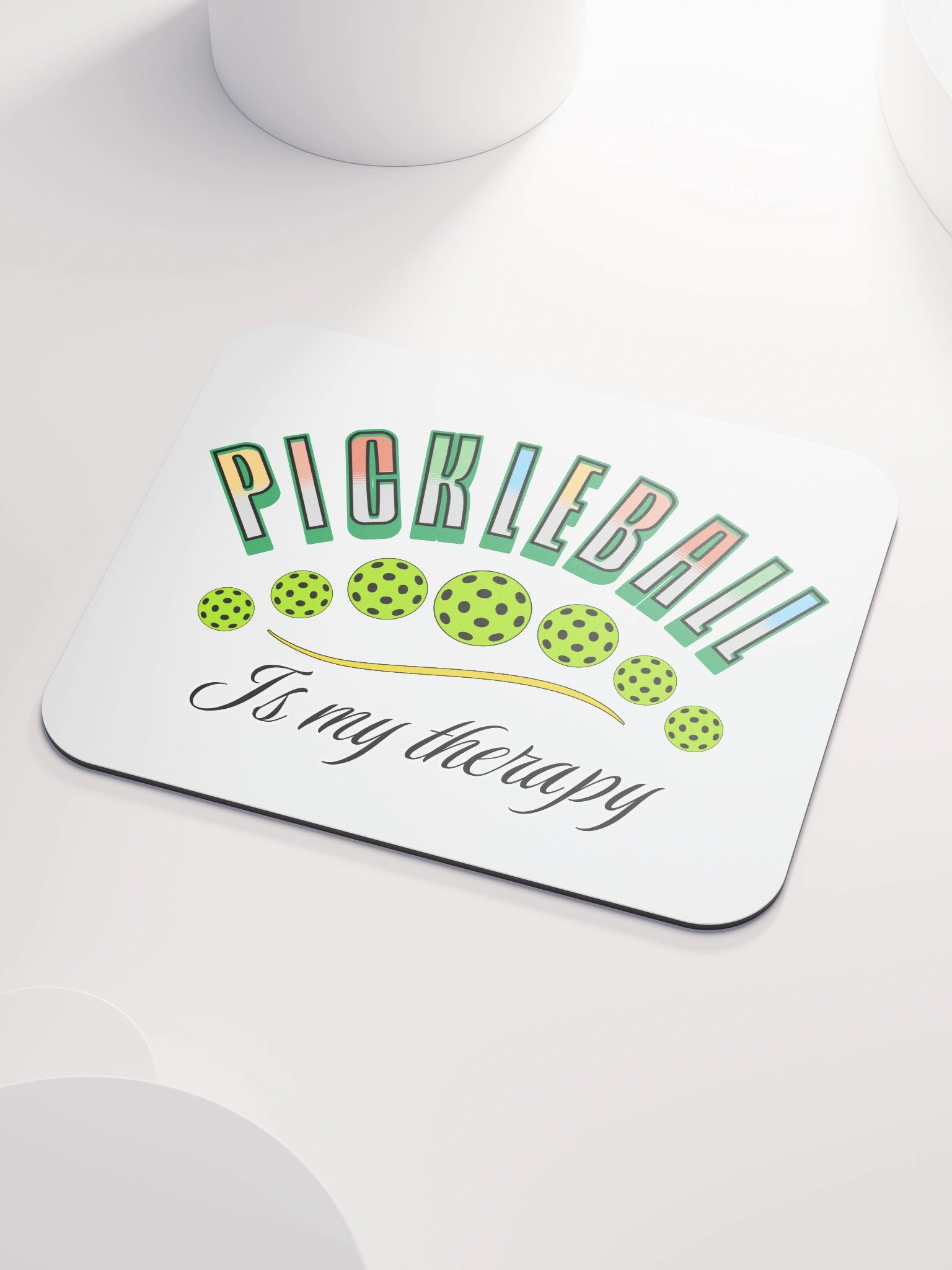 Pickleball Is My Therapy Mouse Pad product image (3)